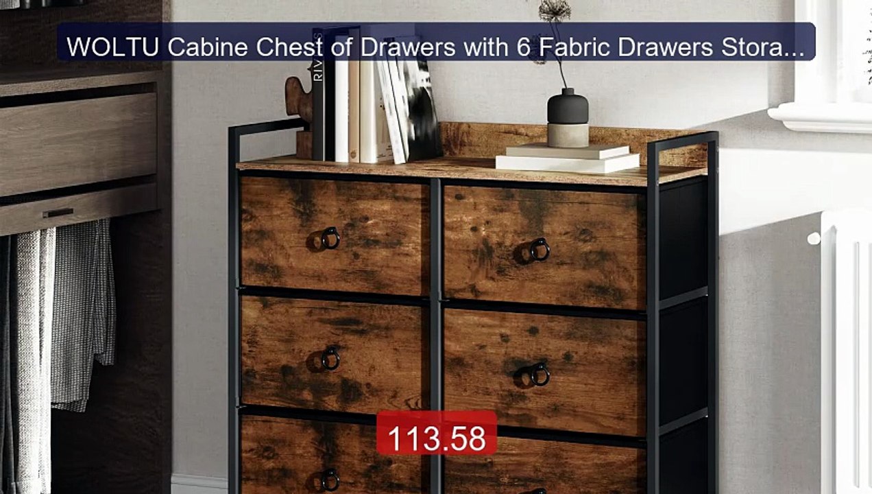 WOLTU Cabine Chest of Drawers with 6 Fabric Drawers Storage... -- Top Pick 2026 | Unbeatable Price!