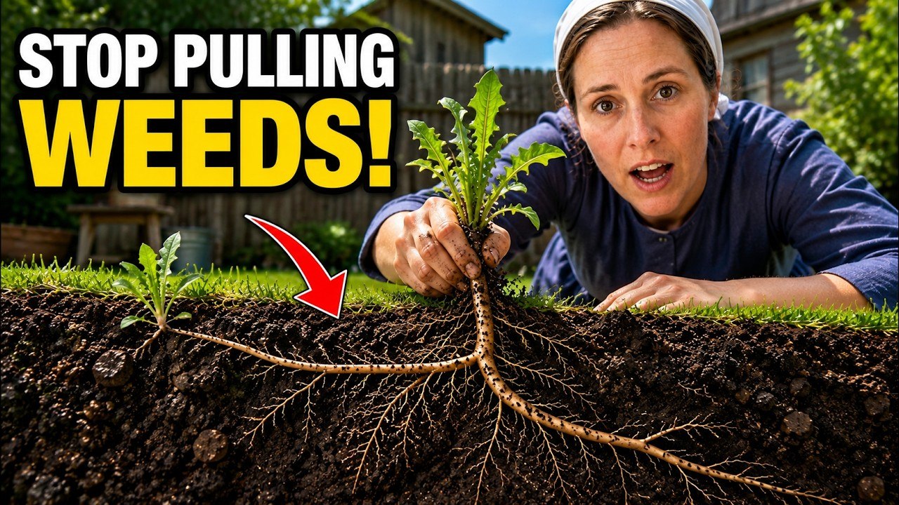 Stop Pulling Weeds — Do this Amish Trick instead