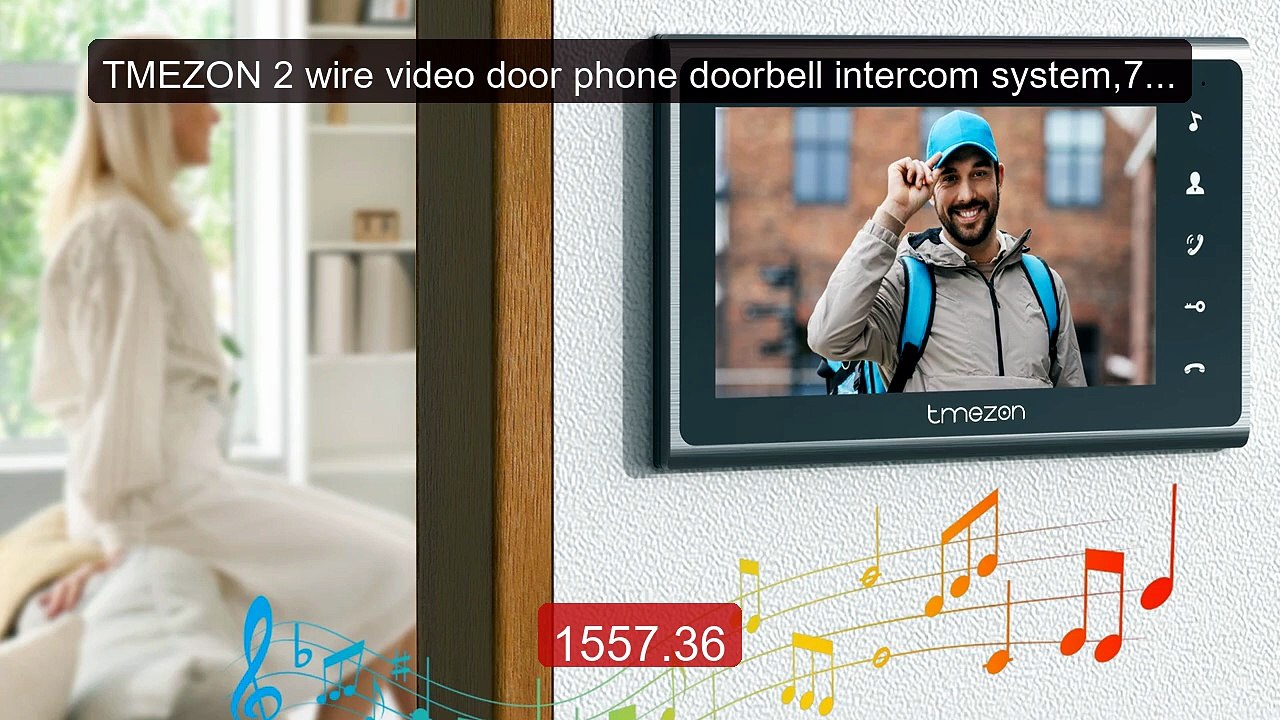 TMEZON 2 wire video door phone doorbell intercom system,7 inch... -- Hot Deal 2026 | Limited Offer!
