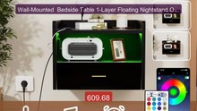 Wall-Mounted  Bedside Table 1-Layer Floating Nightstand One La... -- Hot Deal 2026 | Limited Offer!