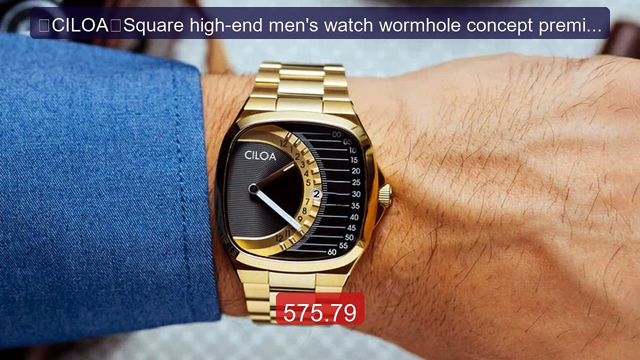 【CILOA】Square high-end men's watch wormhole concept premium m... -- Amazing Value 2026 | Must Have!