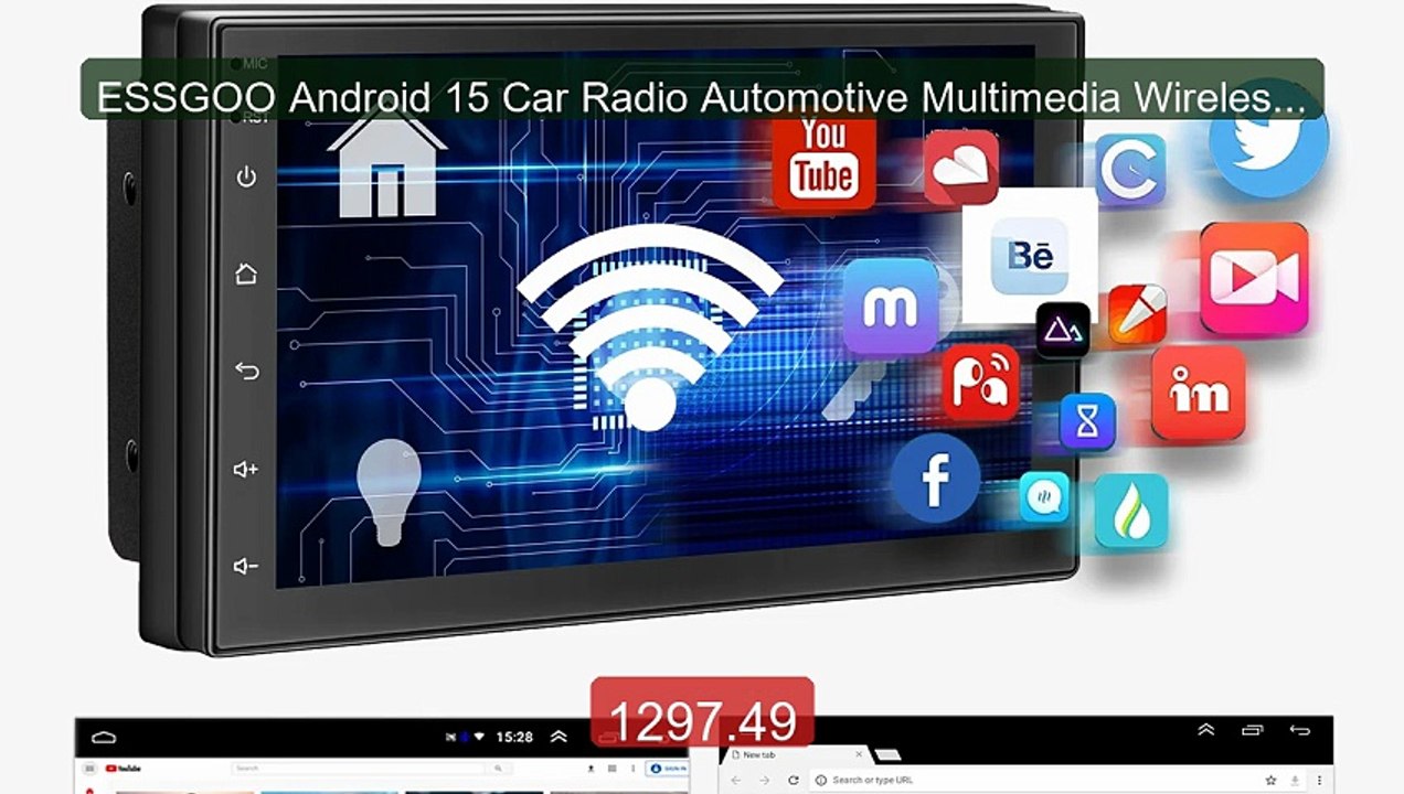 ESSGOO Android 15 Car Radio Automotive Multimedia Wireless Car... -- Best Buy 2026 | Great Quality!