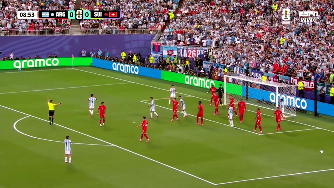 Argentina 3 vs. Suiza 1 | 1T | 4tos | Mundial 2026.