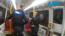 Accused 'with child' when arrested on train