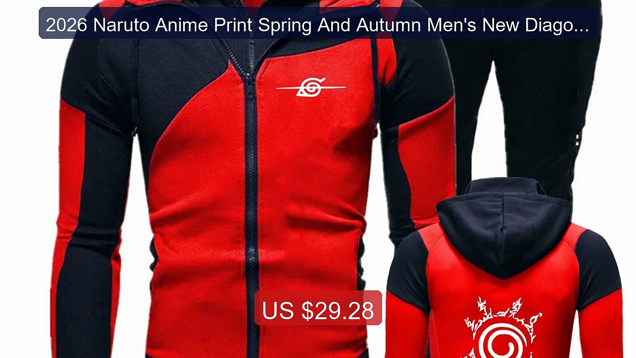 2026 Naruto Anime Print Spring And Autumn Men's New Diagonal ... -- Amazing Value 2026 | Must Have!