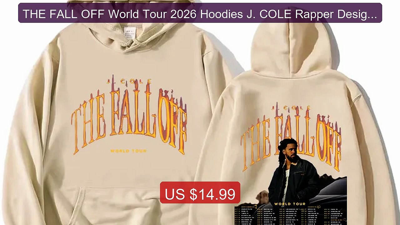 THE FALL OFF World Tour 2026 Hoodies J. COLE Rapper Design Graphic... -- Best Deal 2026 | Shop Now!