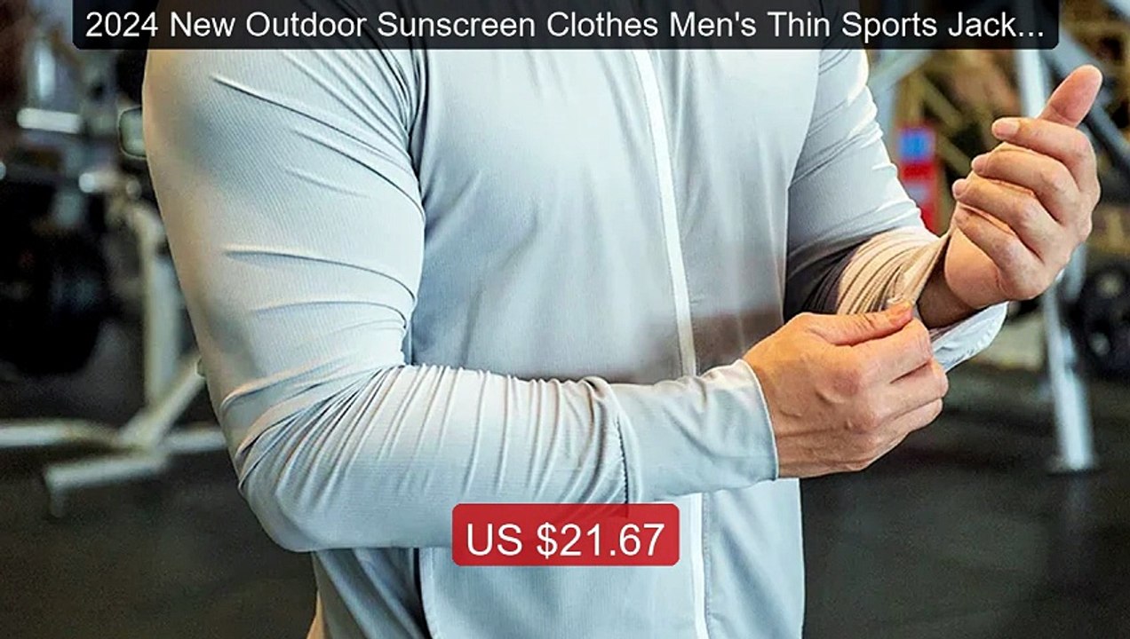 2024 New Outdoor Sunscreen Clothes Men's Thin Sports Jacket... -- Top Pick 2026 | Unbeatable Price!