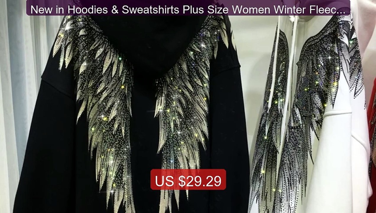New in Hoodies & Sweatshirts Plus Size Women Winter Fleece ... -- Top Pick 2026 | Unbeatable Price!