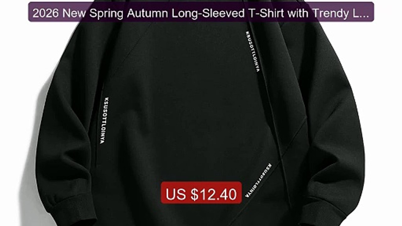 2026 New Spring Autumn Long-Sleeved T-Shirt with Trendy Lar... -- Top Pick 2026 | Unbeatable Price!