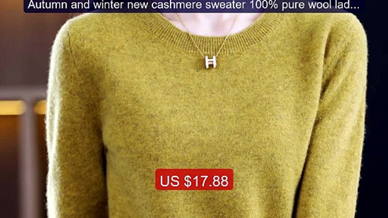Autumn and winter new cashmere sweater 100% pure wool ladies O-neck... -- Top Rated 2026 | Buy Now!
