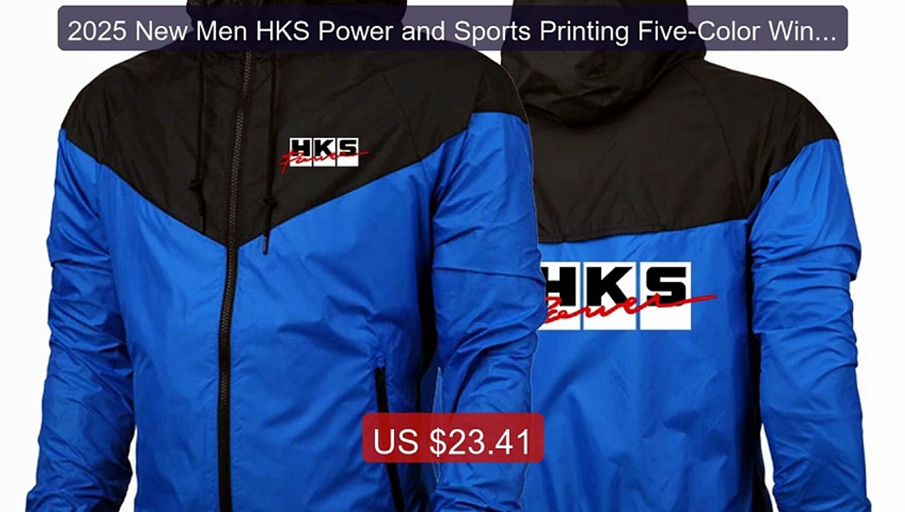 2025 New Men HKS Power and Sports Printing Five...