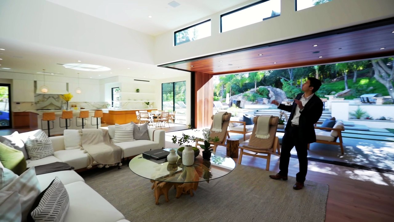 Inside a $7.8 MILLION Tarzana MANSION with a WATERSLIDE and Basketball Court!
