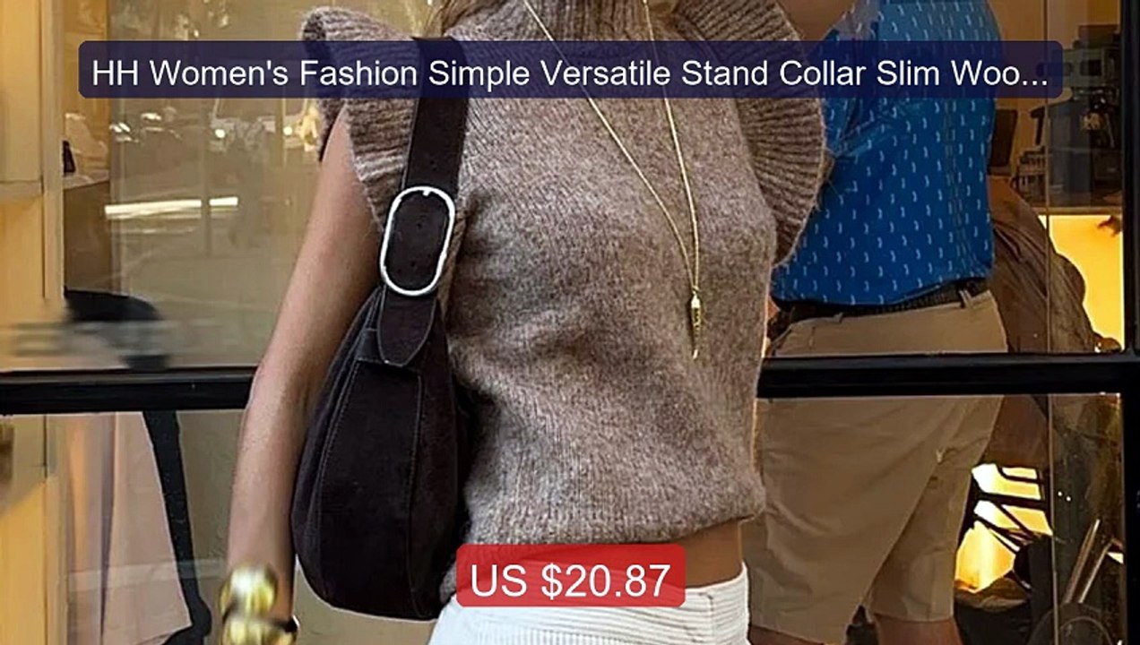 HH Women's Fashion Simple Versatile Stand Collar Slim Wool La... -- Amazing Value 2026 | Must Have!