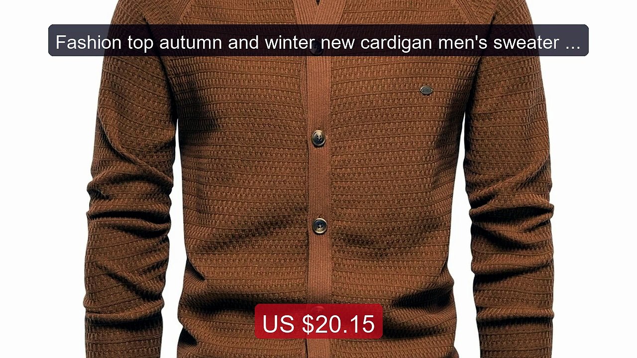 Fashion top autumn and winter new cardigan men's sweater hi... -- Top Pick 2026 | Unbeatable Price!