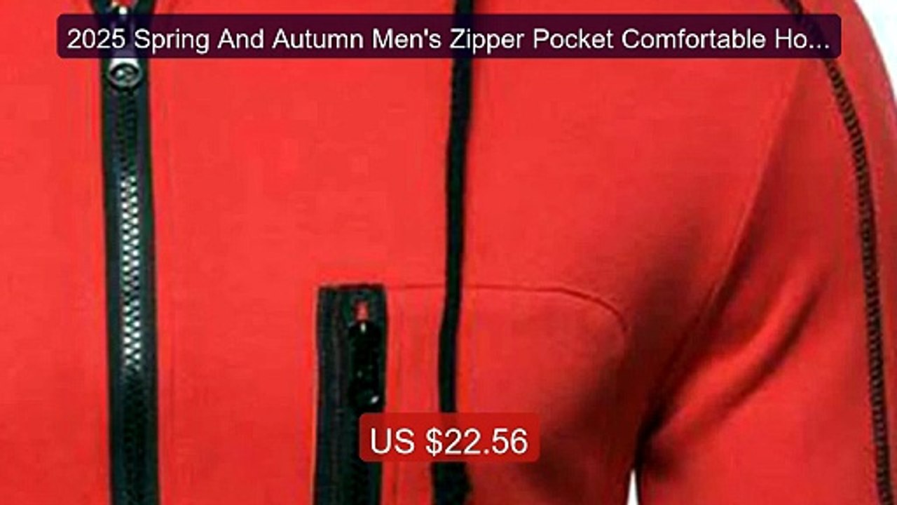 2025 Spring And Autumn Men's Zipper Pocket Comfortable Hoodies... -- Hot Deal 2026 | Limited Offer!