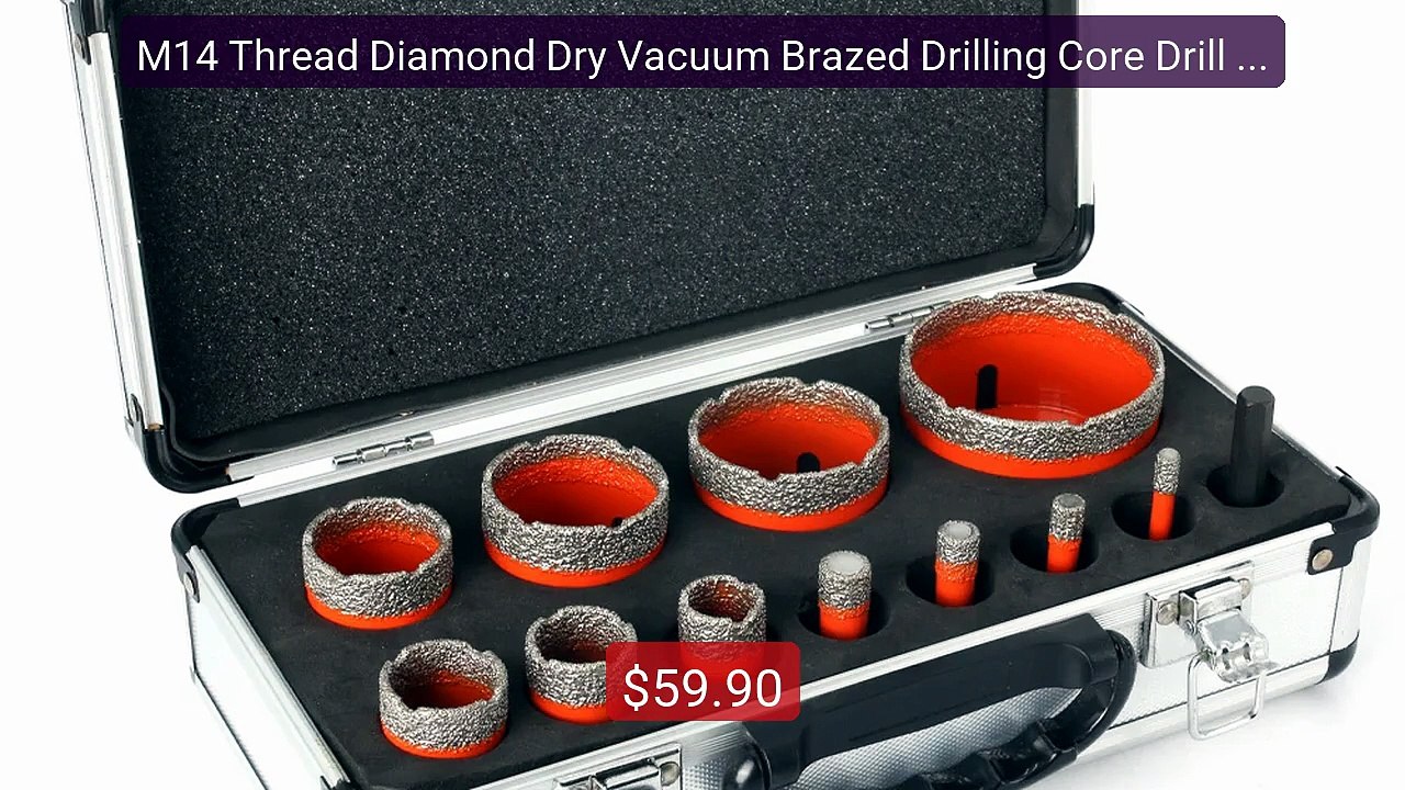 M14 Thread Diamond Dry Vacuum Brazed Drilling Core Drill Bits ... -- Best Buy 2026 | Great Quality!