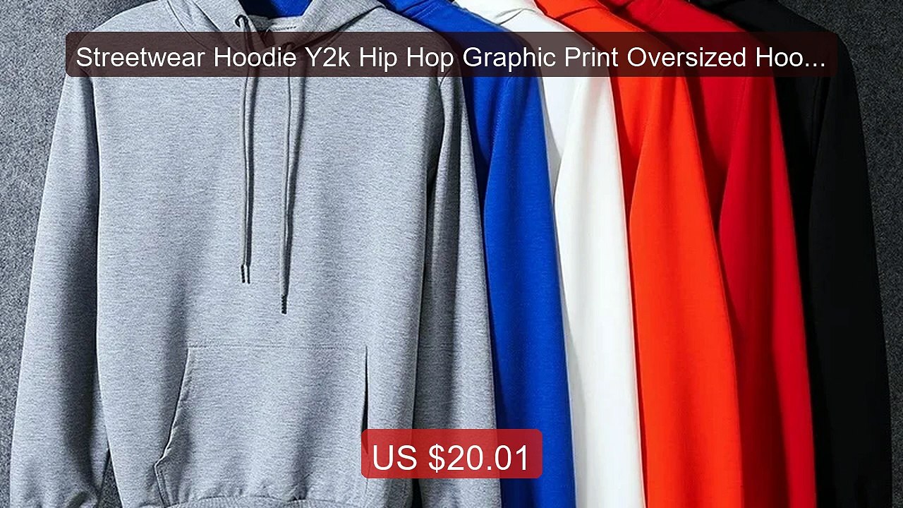 Streetwear Hoodie Y2k Hip Hop Graphic Print Oversized Hoodie Sweat... -- Best Deal 2026 | Shop Now!