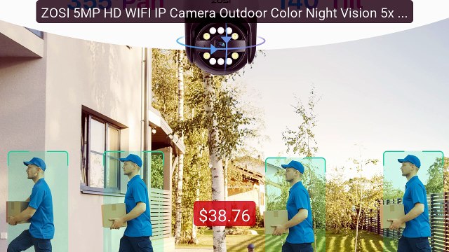 ZOSI 5MP HD WIFI IP Camera Outdoor Color Night Vision 5x Zoom... Amazing Value 2026 | Must Have!