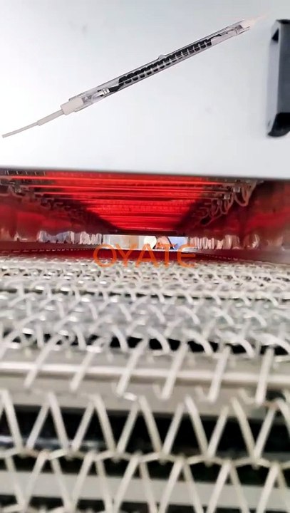 Infrared heating lamp with instant heating, even temperature distribution and low energy loss, widely used for PET blowing machine, plastic thermoforming and paint curing lines