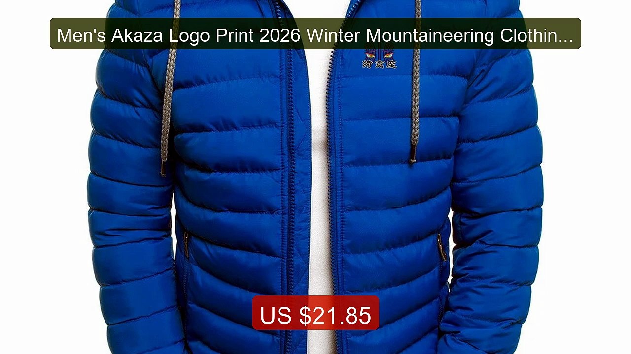 Men's Akaza Logo Print 2026 Winter Mountaineering Clothing Jac... -- Best Buy 2026 | Great Quality!
