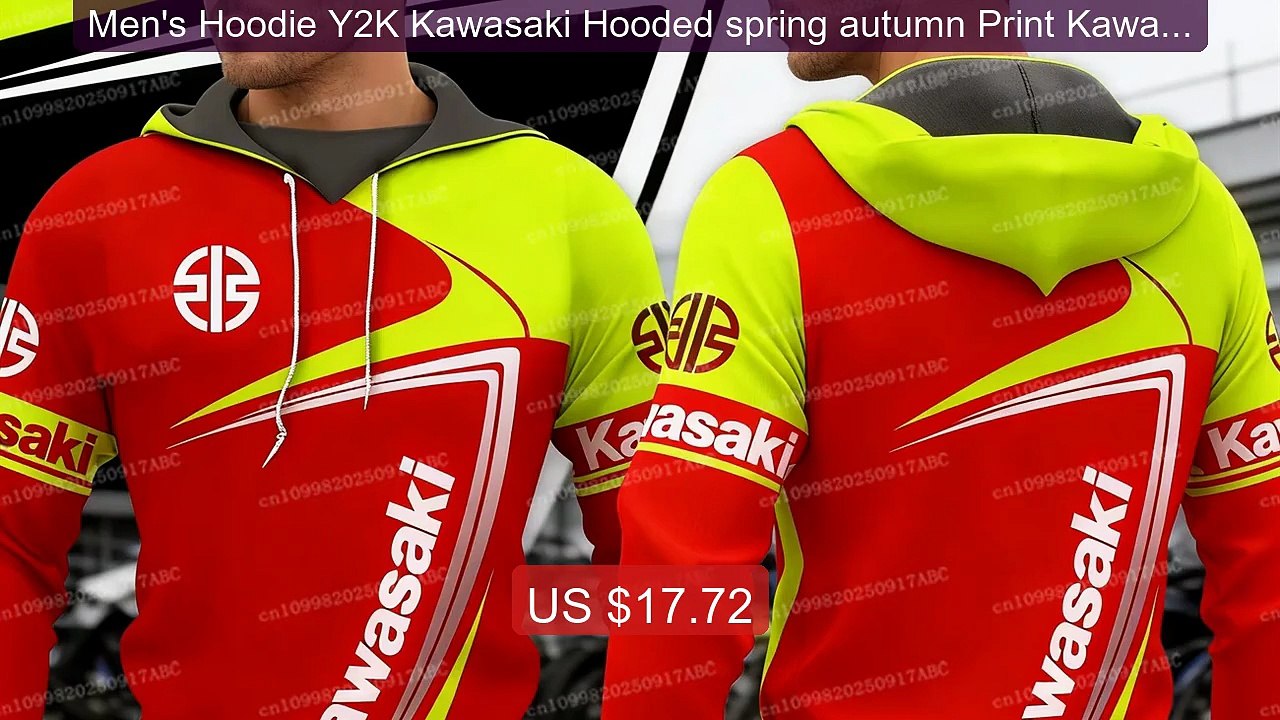 Men's Hoodie Y2K Kawasaki Hooded spring autumn Print Kawasaki ... -- Best Buy 2026 | Great Quality!