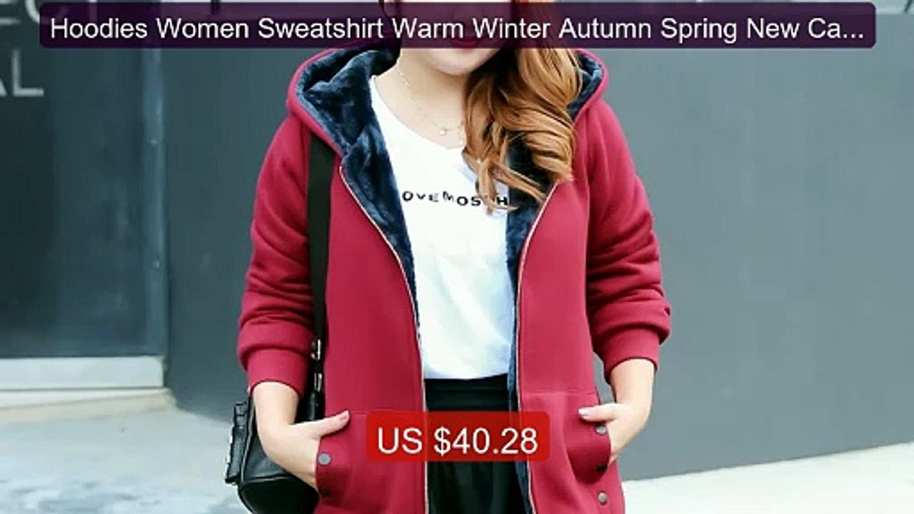 Hoodies Women Sweatshirt Warm Winter Autumn Spring New Casual Hoode... -- Top Rated 2026 | Buy Now!