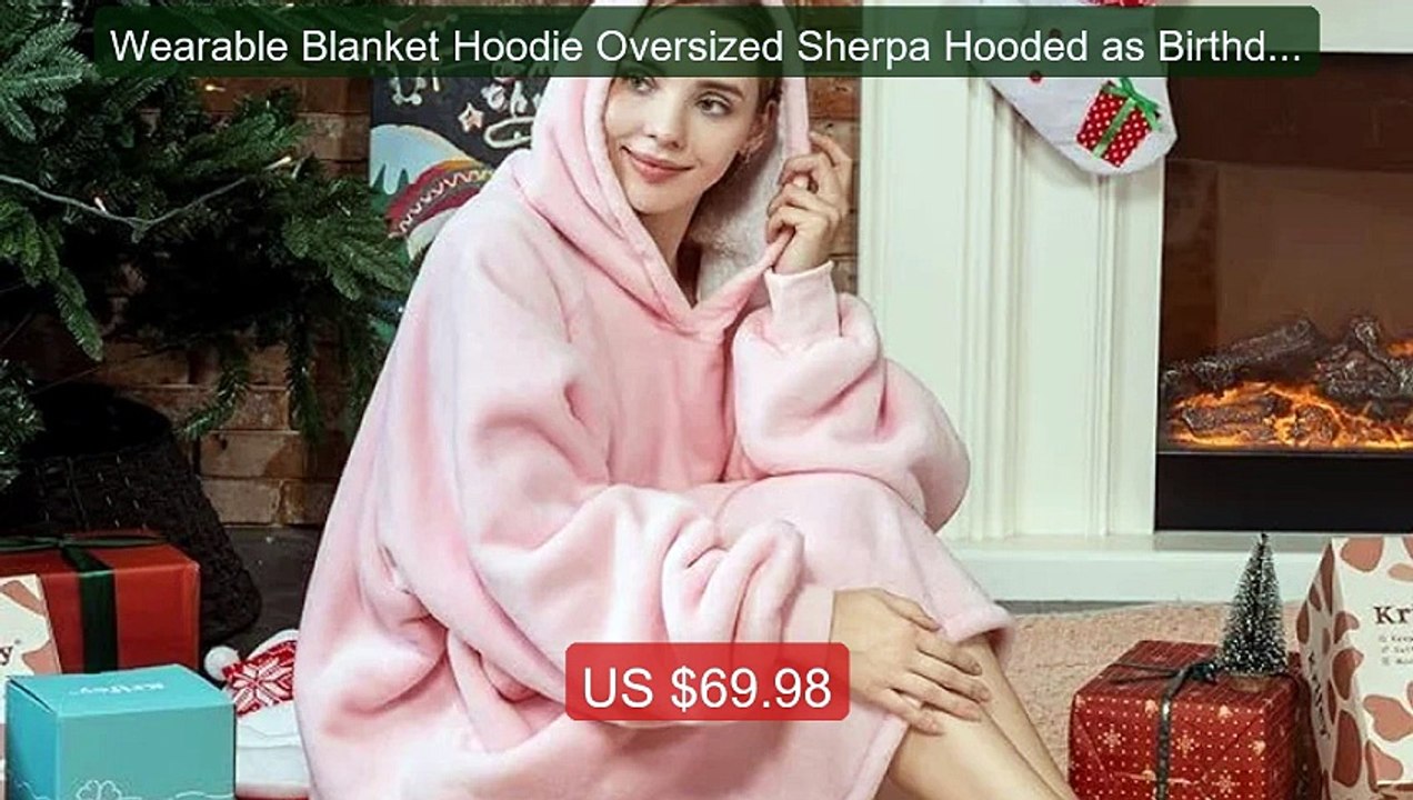 Wearable Blanket Hoodie Oversized Sherpa Hooded as Birthday Gifts C... -- Top Rated 2026 | Buy Now!