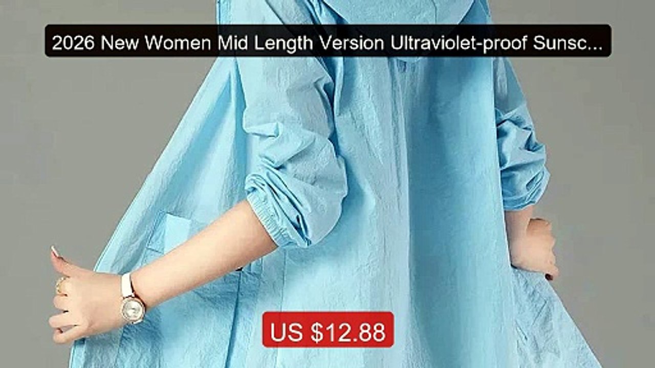 2026 New Women Mid Length Version Ultraviolet-proof Sunscreen Cloth... -- Top Rated 2026 | Buy Now!