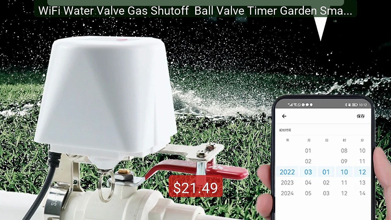 WiFi Water Valve Gas Shutoff  Ball Valve Timer Garden Smart... -- Top Pick 2026 | Unbeatable Price!