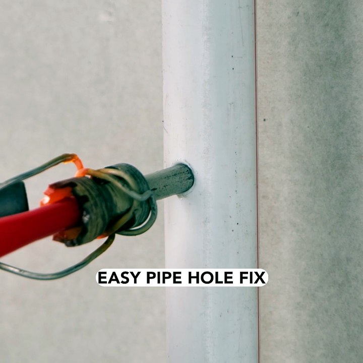 Quick and easy pipe hole fix! 💯