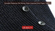 Dave&di Relaxing Old Money Style Imported And Paper Yarn V-neck Kni... -- Top Rated 2026 | Buy Now!