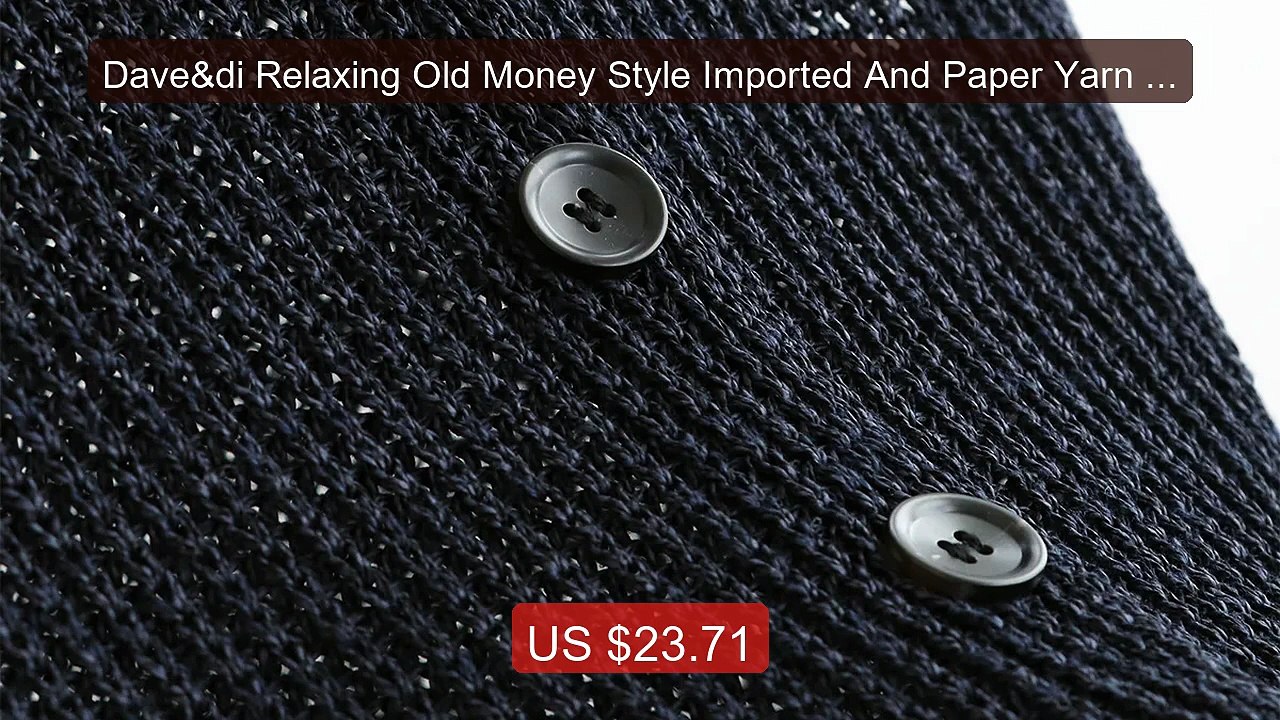 Dave&di Relaxing Old Money Style Imported And Paper Yarn V-neck Kni... -- Top Rated 2026 | Buy Now!