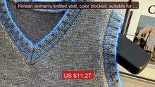 Korean women's knitted vest, color blocked, suitable for layered we... -- Top Rated 2026 | Buy Now!