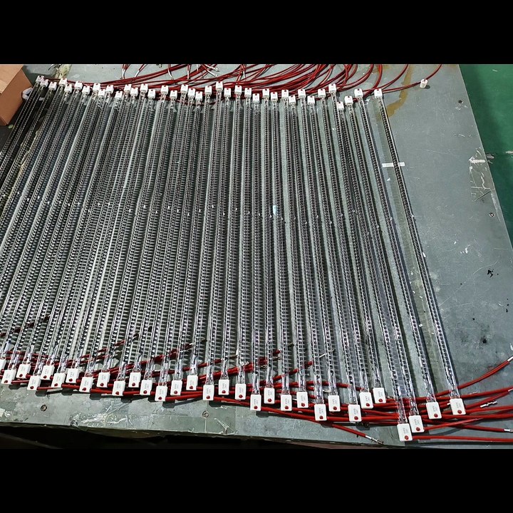 Carbon Fiber Heating Lamp 800mm 1500w Infrared Heat Tubes for oven