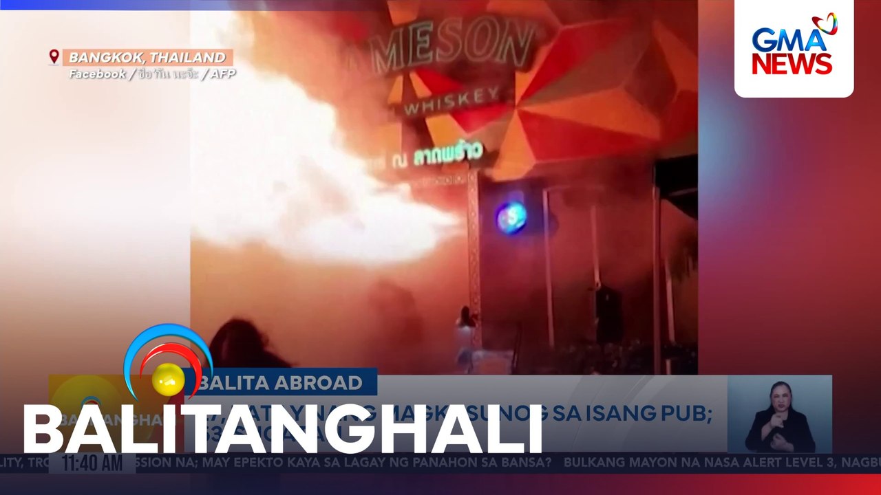 27, patay nang magkasunog sa isang pub; 63, sugatan | Balitanghali
