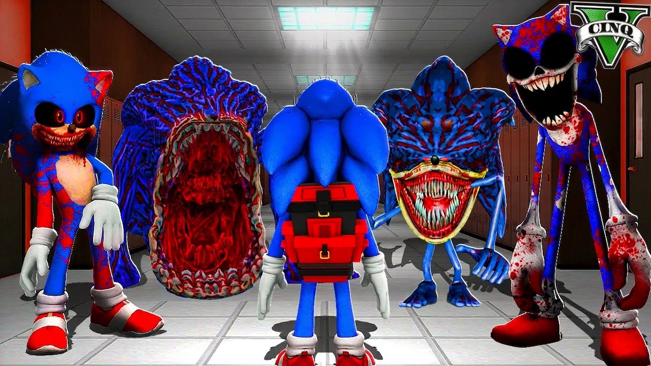 On infiltre l’école de tous les Sonic.exe dans GTA 5 ! LE FILM (mod Sonic.exe)