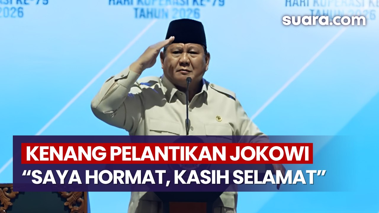 Prabowo Kenang Saat Datang ke Pelantikan Jokowi Presiden: Saya Hormat, Kasih Selamat