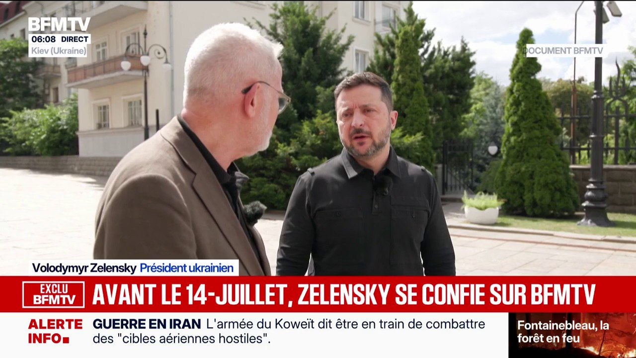 Volodymir Zelensky: interview exclusive du président ukrainien ce lundi à 19h sur BFMTV.