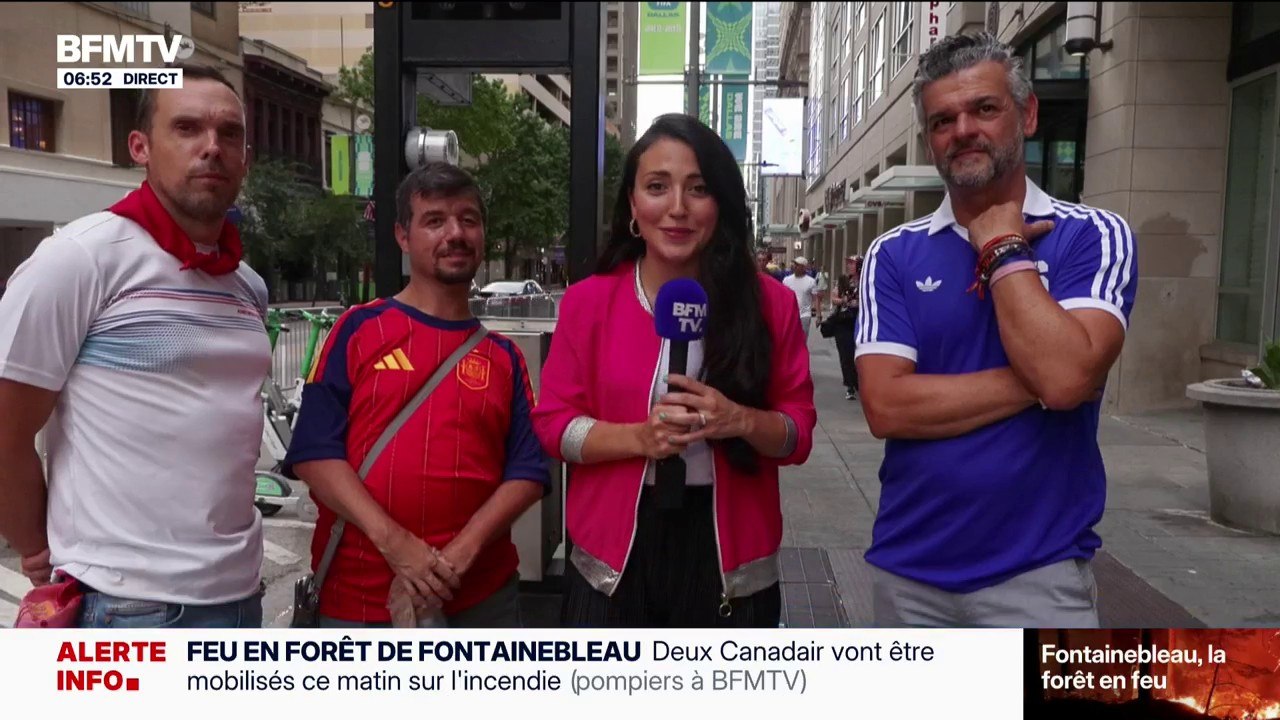 À quelques heures du choc entre la France et l'Espagne, ces supporters espagnols se disent confiants