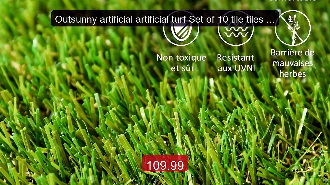 Outsunny artificial artificial turf Set of 10 tile tiles 30x30... -- Hot Deal 2026 | Limited Offer!