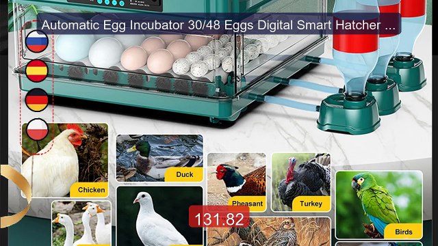 Automatic Egg Incubator 30/48 Eggs Digital Smart Hatcher Machi... Hot Deal 2026 | Limited Offer!