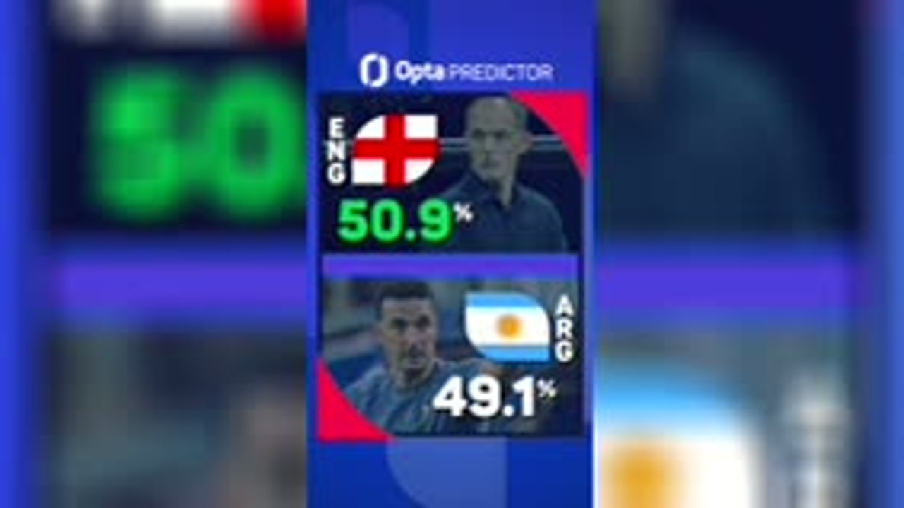 England v Argentina - Opta Predictor