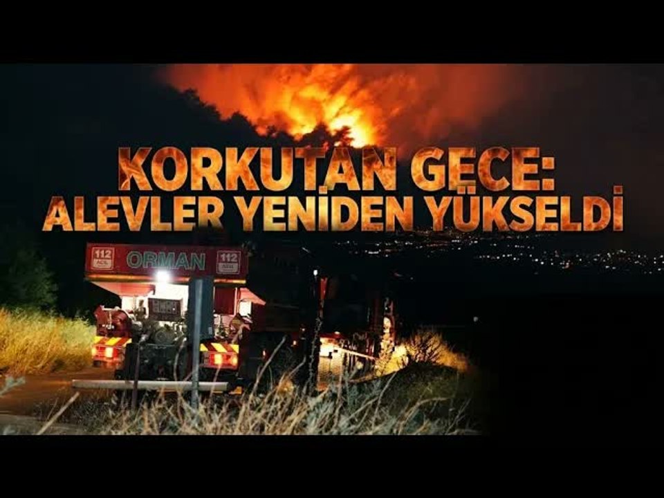 Denizli'de  Başlayan Orman Yangını Rüzgarın Etkisiyle Yeniden Büyüdü