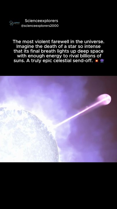 The Most Violent Explosion in the Universe! #space #facts #nasa