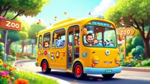Zoo Bus Adventure! 🚌 Meet the Animals & Sing Along!