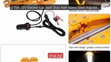 2 Ton 12V Electric Car Jack Duty Axle Stand Steel Adjustable A... -- Hot Deal 2026 | Limited Offer!