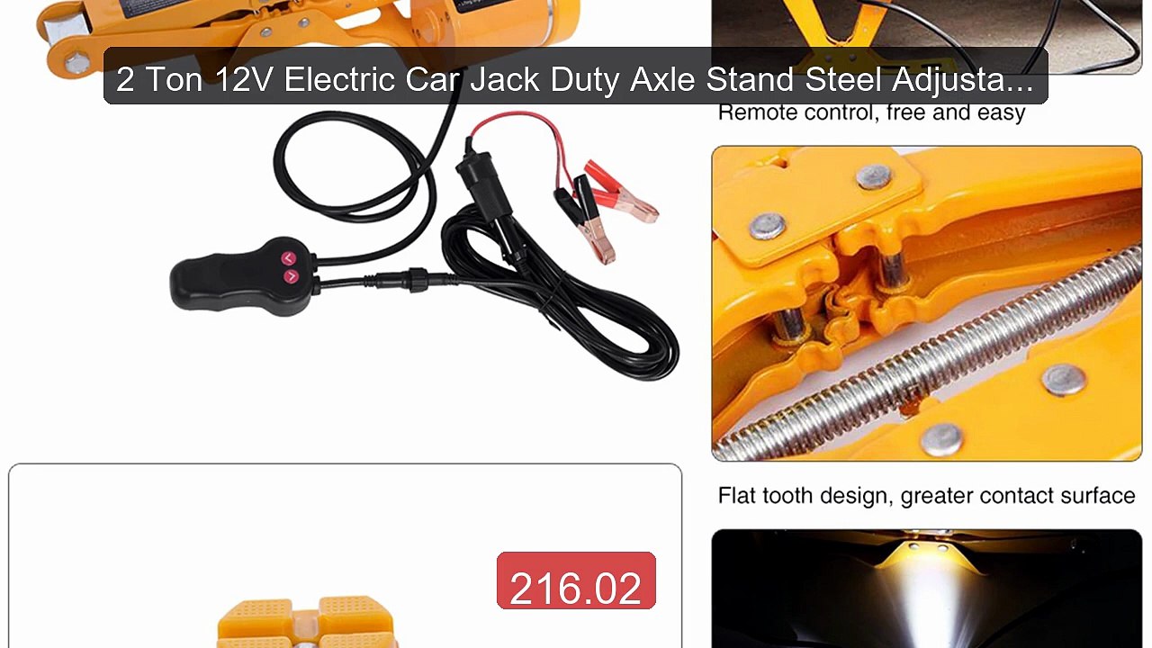 2 Ton 12V Electric Car Jack Duty Axle Stand Steel Adjustable A... -- Hot Deal 2026 | Limited Offer!