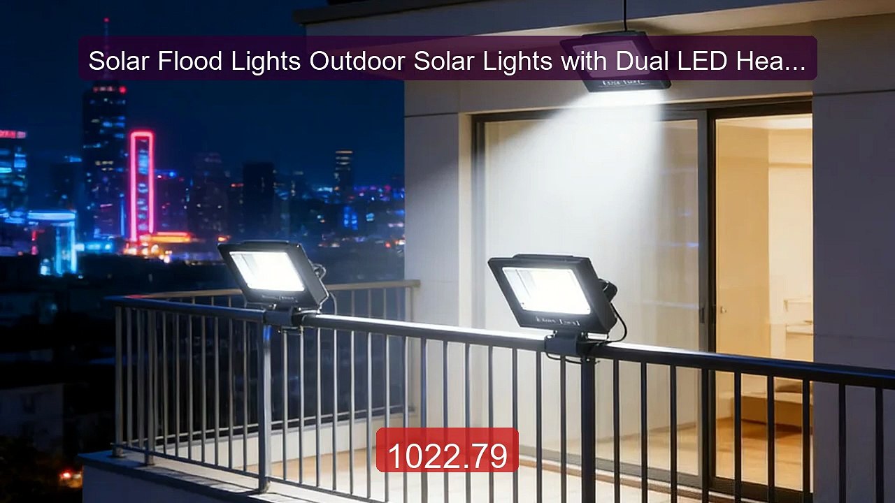 Solar Flood Lights Outdoor Solar Lights with Dual LED Head Split Ty... -- Top Rated 2026 | Buy Now!