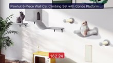 Pawhut 6-Piece Wall Cat Climbing Set with Condo Platform Hammock La... -- Top Rated 2026 | Buy Now!