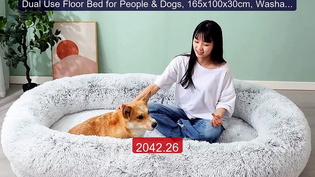 Dual Use Floor Bed for People & Dogs, 165x100x30cm, Washabl... -- Top Pick 2026 | Unbeatable Price!